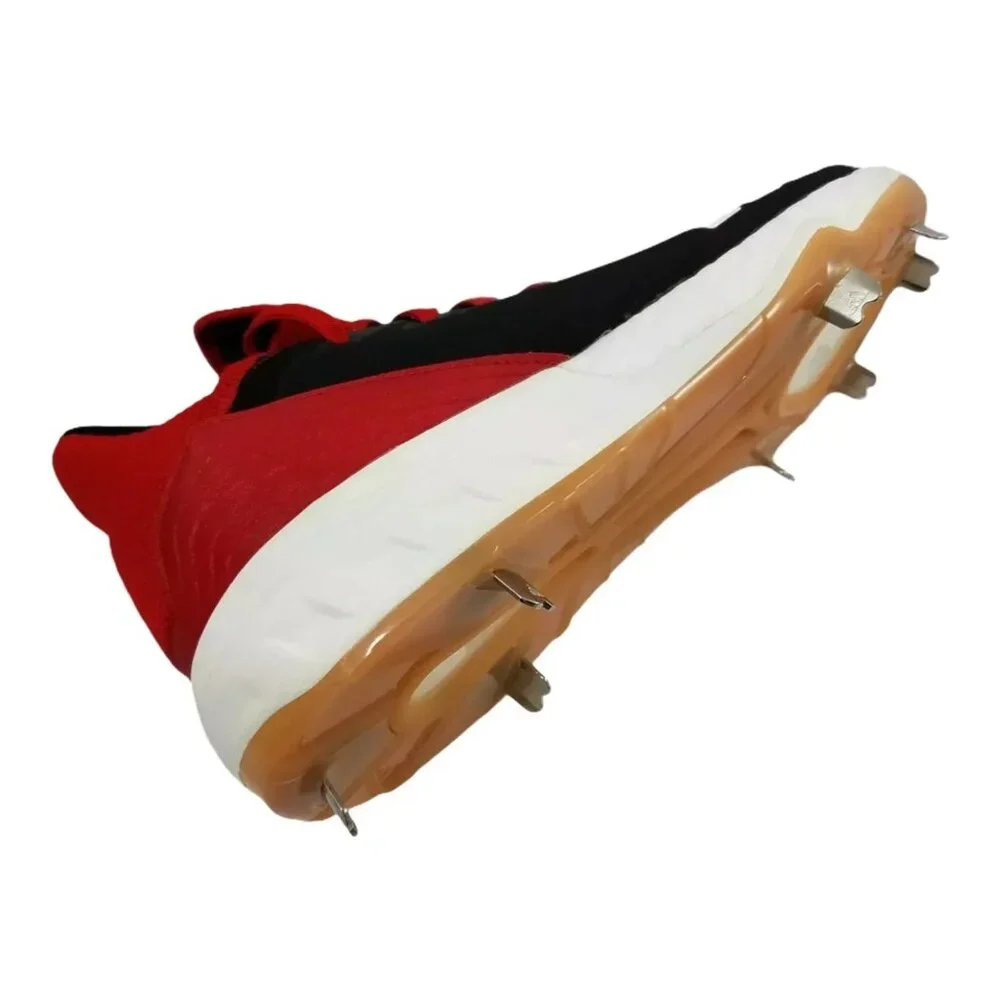 Adidas Boost Icon 4 Metal‎ Baseball Cleats Black Red Mens Size 11.5 CG5153